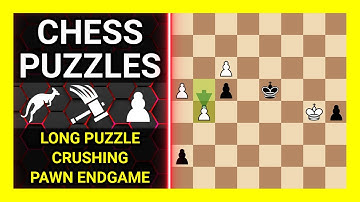 Chess Puzzles to Practice. Themes: Long puzzle, Crushing, Pawn endgame. Learn Chess