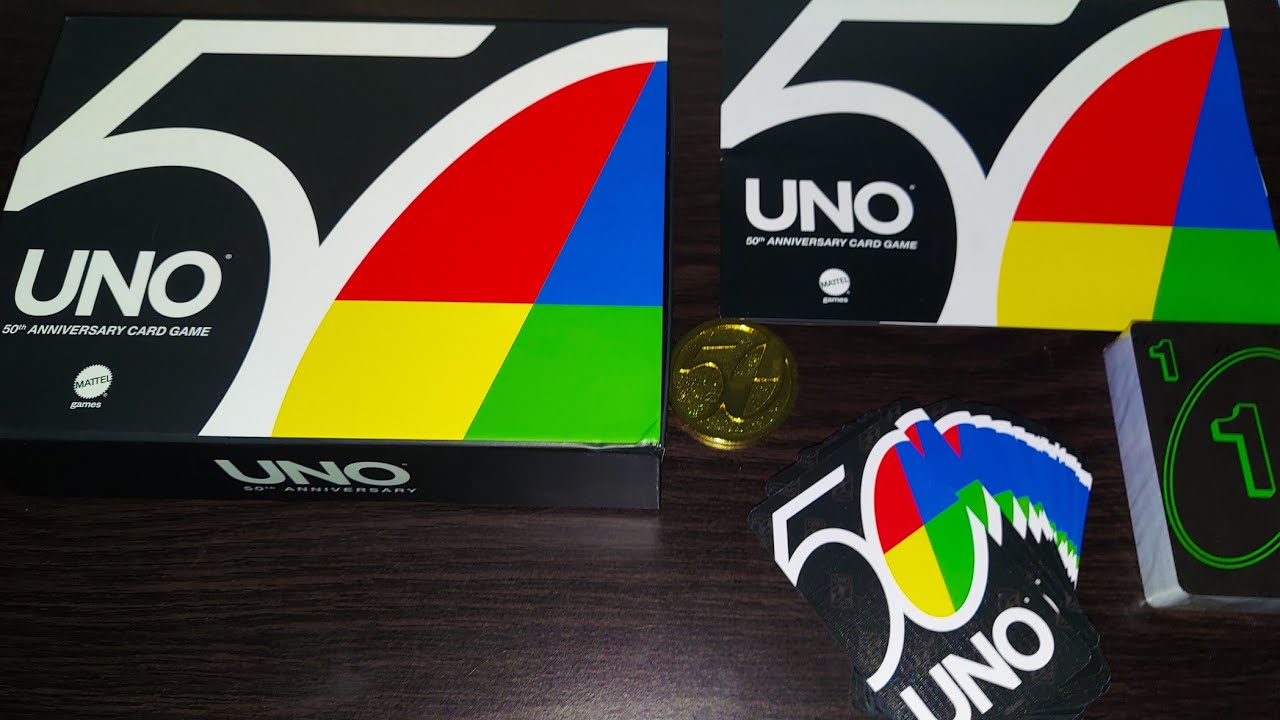 UNO 50th Anniversary Unboxing with Golden Coin - YouTube