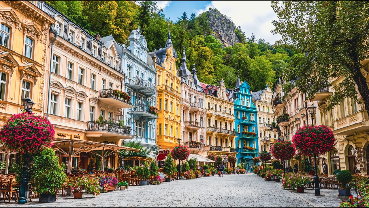 Karlovy Vary Walking Tour 🇨🇿 | 4K City Walk Through Czechia’s Most Beautiful Spa Town