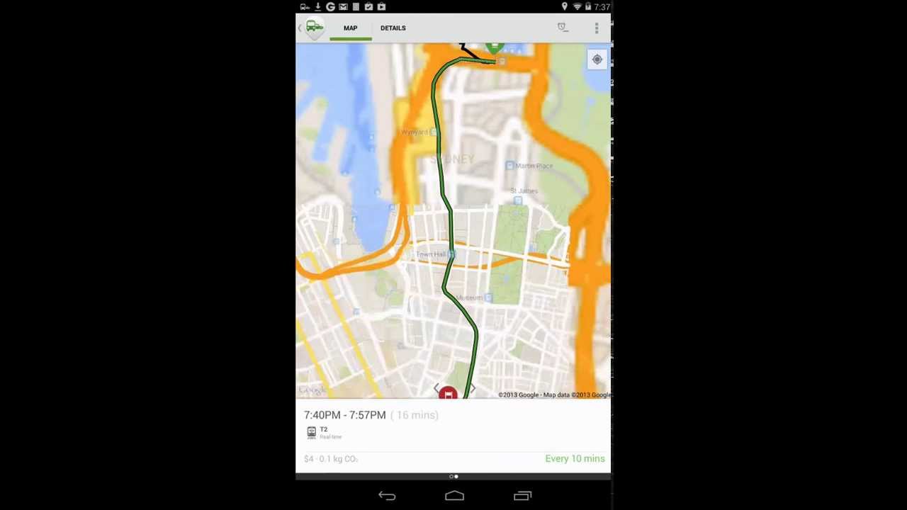 TripGo real-time trip planner
