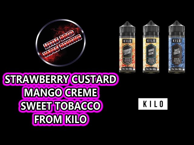 STRAWBERRY CUSTARD, MANGO CREME AND SWEET TOBACCO FROM KILO
