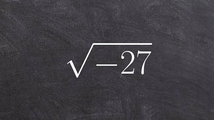 Simplifying negative radicals