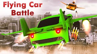 Car Flying Shooting Game - Robot Car in car games screenshot 3