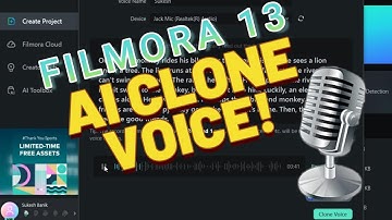 How To CLONE VOICE using AI in the Filmora 13 Editor?