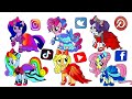 MLP as Social Media-Tik Tok, Instagram, Youtube and other- Paper craft