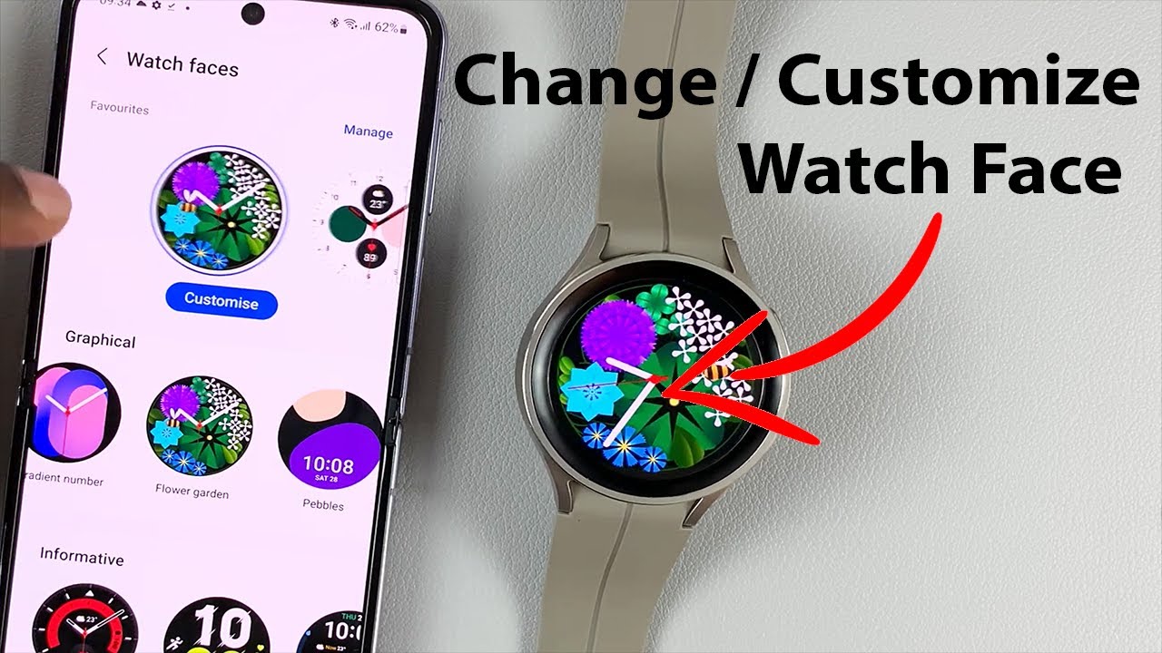 Samsung Galaxy Watch 5 / Watch 5 Pro: How To Change and Customize - customize: Bạn muốn thỏa sức biến chiếc đồng hồ thông minh Samsung Galaxy Watch của mình thành một phần của phong cách cá nhân? Hãy tìm hiểu hướng dẫn thay đổi và tùy chỉnh để đưa chiếc đồng hồ của bạn đến một tầm cao mới!