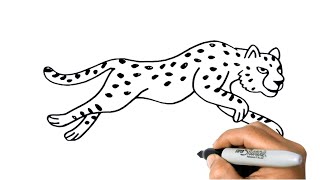 كيفية رسم الفهد خطوة بخطوة رسم الحيوان بسهولة