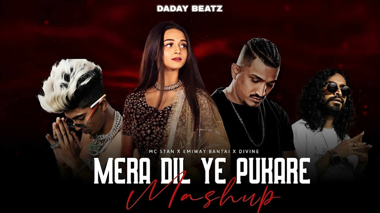 MC STAN 😈X MERA DIL YE PUKARE MASHUP ❤️‍🔥 | MC STAN X DIVINE X EMIWAY X KR$NA 