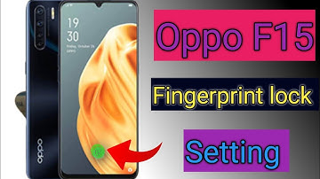 oppo F15 in display fingerprint lock || kaise lagaye oppo f15 mobile finger lock setting