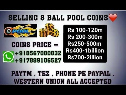 8 Ball Pool India No 1 Coin Seller With 100 Trust Youtube