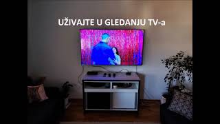 Montaža zidnog TV nosača za  65-inch LED televizor