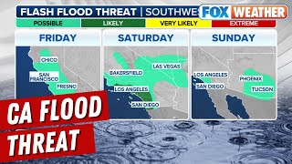 Flood Threat Ramps Up For California As Atmospheric River Targets West Coast