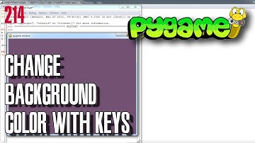 PYGAME Change background color with user input - Python game development