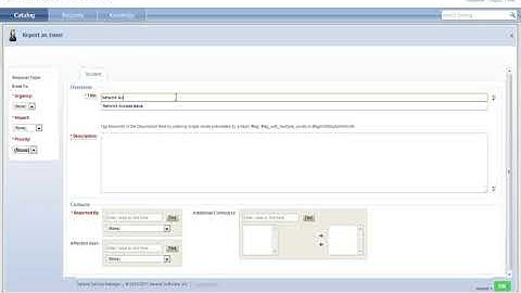 Service Manager   Submitting an Incident Demo