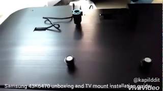 Samsung smart 43KU6470 TV Installation guide for wall mounting | mounting brackets