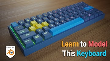 How to Model a Photorealistic Keyboard in Blender - Intermediate Blender Tutorial