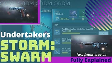 UNDERTAKERS STORM : SWARM - NEW FEATURED EVENT IN COD MOBILE |  CODM