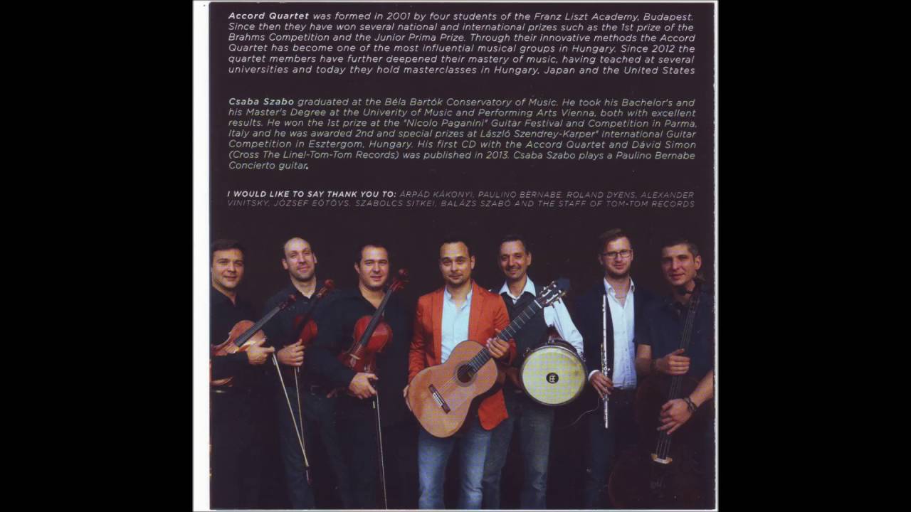 Watch Alexander Vinitsky. Samba for Five. For Guitar & String Quartet. Csaba Szabo & Accord Quartet. on YouTube Watch Alexander Vinitsky. Samba for Five. For Guitar & String Quartet. Csaba Szabo & Accord Quartet. on YouTube