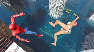 GTA 5 - Water Ragdolls Spider-Man #4  (Flooded Los Santos)