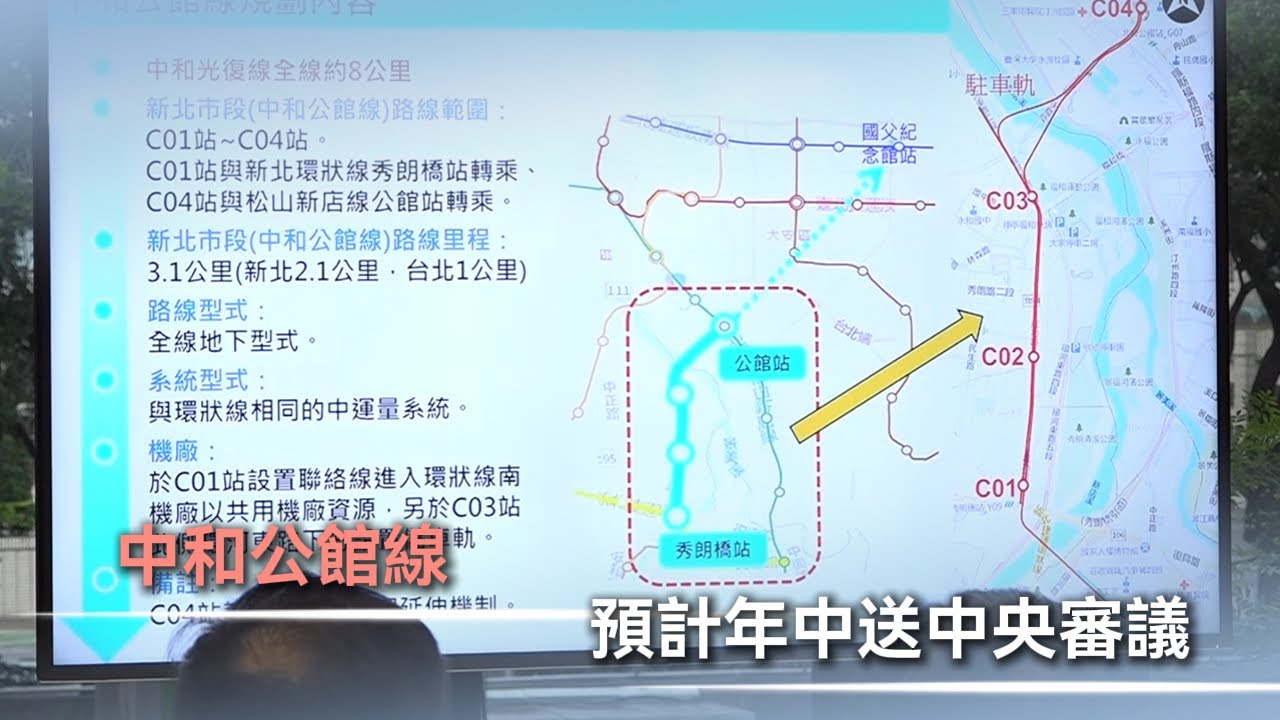 中和公館線 預計今年中完成報告送中央審議