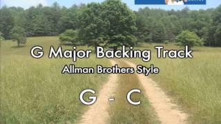 G Major Backing Track for guitar: Southern Rock Allman Brothers style