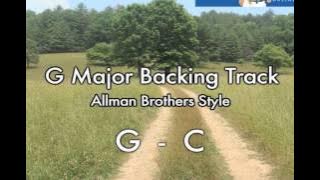 G Major Backing Track for guitar: Southern Rock Allman Brothers style
