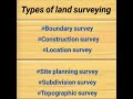 Types of land surveying