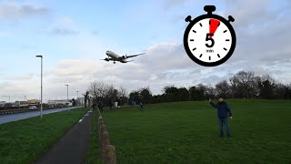 How Many Planes Land at London Heathrow in Five Minuites