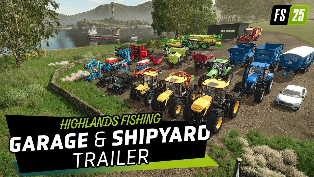 Farming Simulator 25 - Garage & Shipyard Trailer | Highlands Fishing