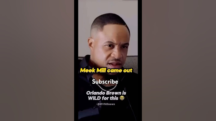 Orlando brown is funny 😆meek can’t take back what ur butt hole 🕳️ received🤦🏾 #diddy #meekmill