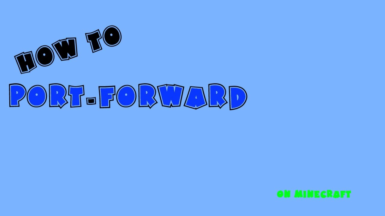 How to port forward minecraft on mac - YouTube