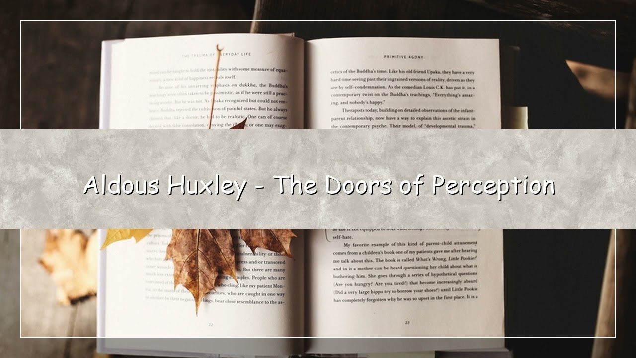 Aldous Huxley – The Doors of Perception (Audiobook) | English Audiobook