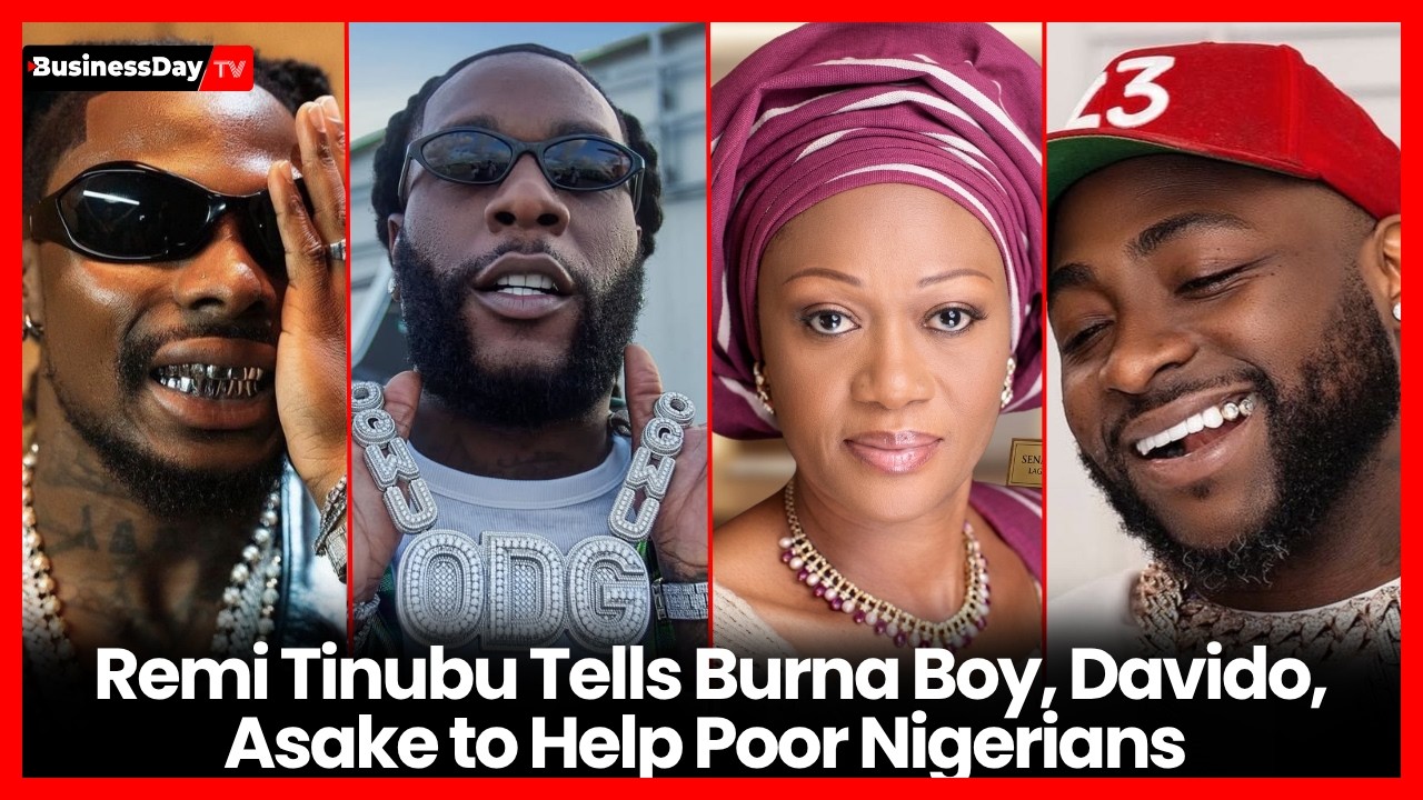 First Lady Remi Tinubu Tells Burna Boy, Davido, Asake to Help Poor Nigerians