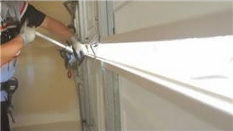 Garage Door Help : How to Replace a Single Garage Door Panel