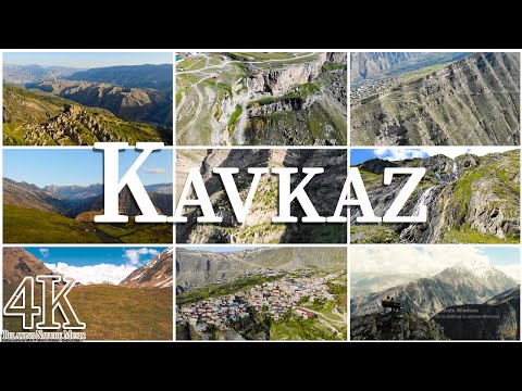 FLYING OVER KAVKAZ ( 4K UHD ) • Stunning Footage, Scenic Relaxation Film with Calming Music