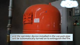 Woodworking dust spark detection alarm and extinguishing device