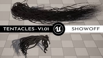 VFX 🙌 Ue5.0 Niagara - Tentacles v1.01 - ( Showoff )