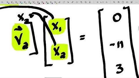 Linear Equations in Linear Algebra - The Matrix Equation Ax = b - Example: Solving a Matrix Equation