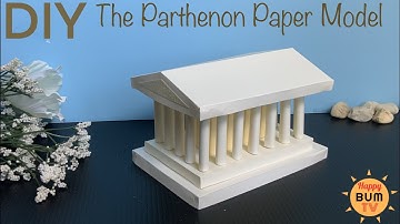HOW TO BUILD THE PARTHENON MODEL WITH PAPER I DIY PAPER PARTHENON | DIY PROJECTS WITH PAPER