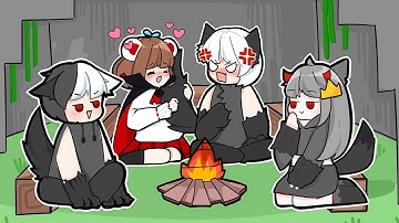 Mèo Simmy Gia Đình Ma Cà Rồng Sống Chung Với Người Sói Trong Minecraft