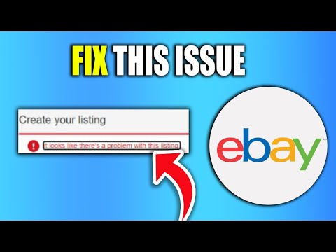 How To Fix Ebay Listing Error Tutorial - New Method