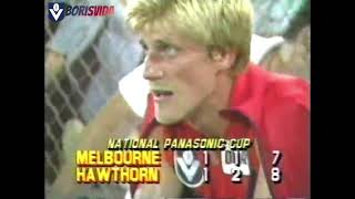 VFL 1987 Panasonic Cup Quarter Final Melbourne v Hawthorn (Waverley) - Full Game