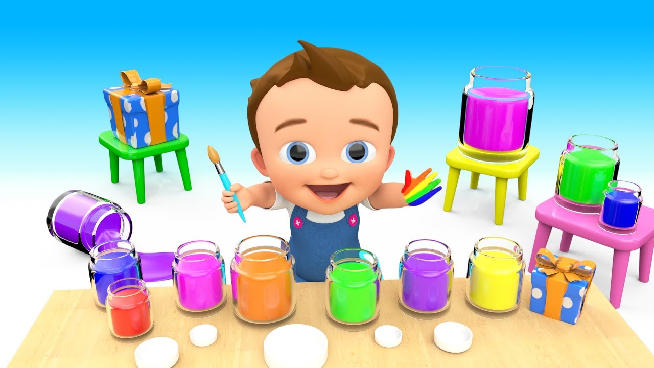 Little Baby Fun Painting Hand - Learn Colors For Children Painting - Little Baby Fun Painting Hand - Learn Colors For Children Painting