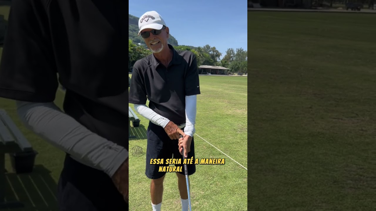 Como segurar o taco de golfe? Aula 1