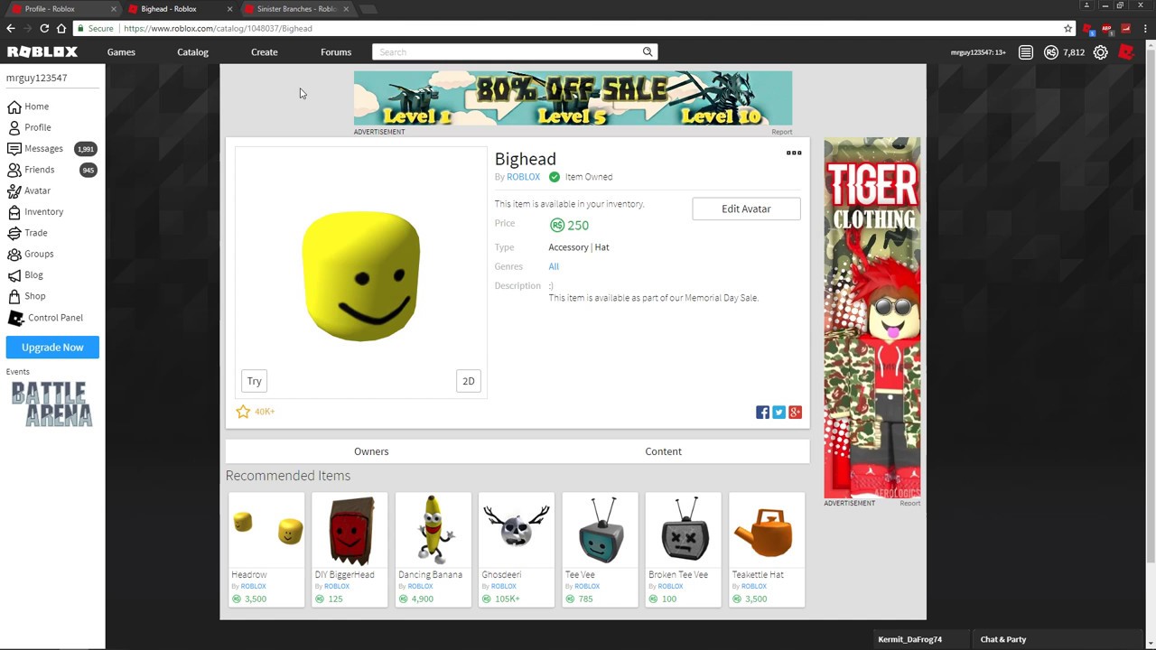 Trying To Buy Bighead Fail Roblox By Thecanuck17 - roblox biggerhead face