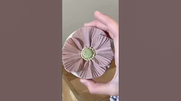 How to handmade ceramic 3D flower shape lid of trinket box