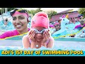 1st day of swimming pool  vlog family connection