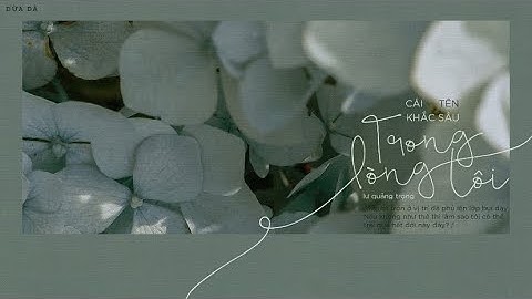 [Vietsub + Pinyin] Cái Tên Khắc Sâu Trong Lòng Tôi - Lư Quảng Trọng | 刻在我心底的名字 - 卢广仲