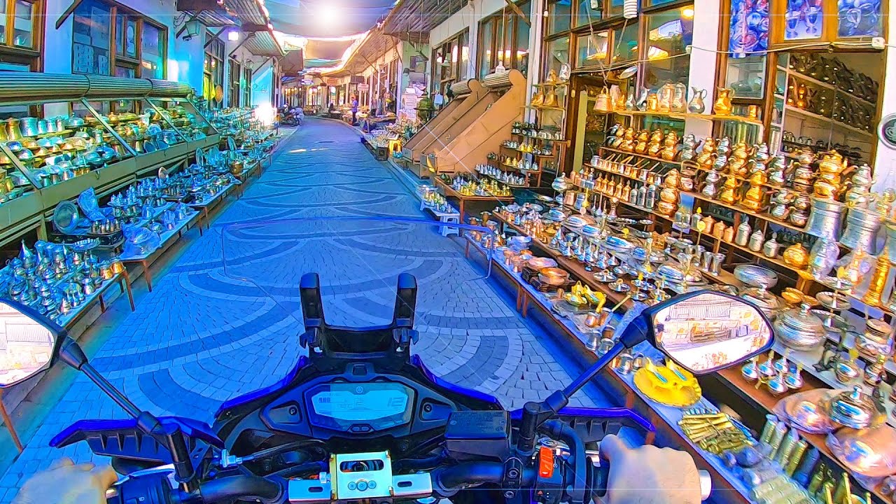 Motosiklet ile Antalya'nın Elmalı ilçesi