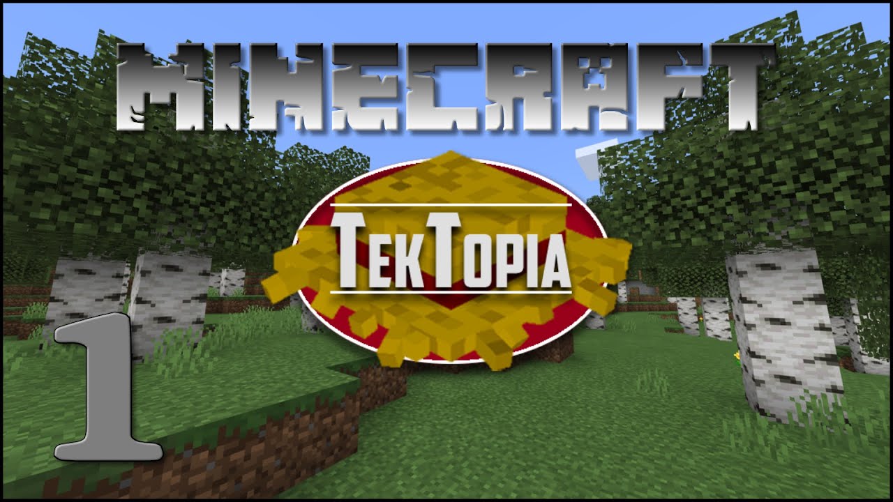 Modded Minecraft: TekTopia | Ep 1 - Town Hall - YouTube
